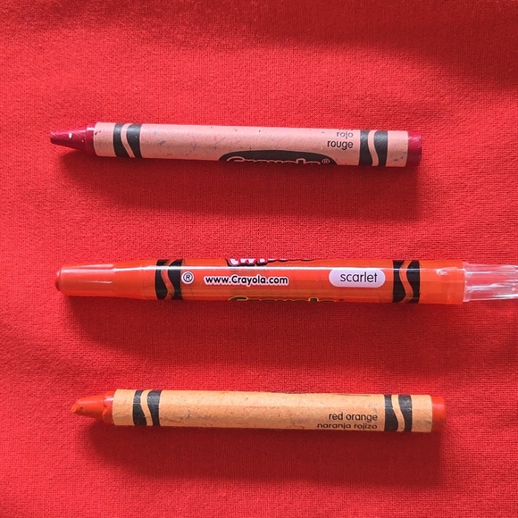 IMNYC Red Orange Bell Sleeve Blouse Size Large - Picture 9 of 9